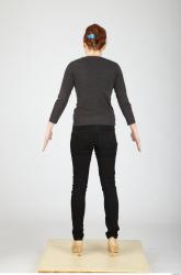 Whole Body Woman Casual Slim Studio photo references